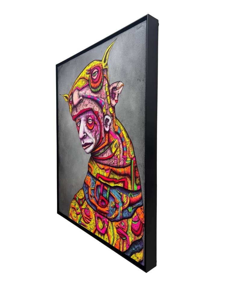 "Children's Book or Horror Story" Framed Original 24x30 on Canvas