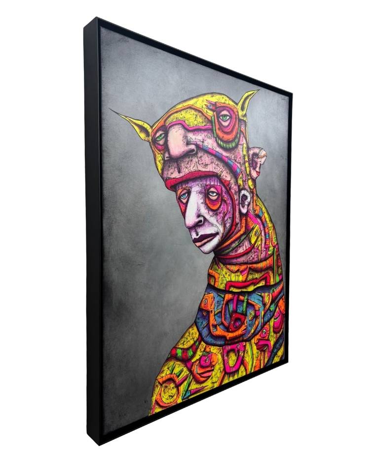 "Children's Book or Horror Story" Framed Original 24x30 on Canvas