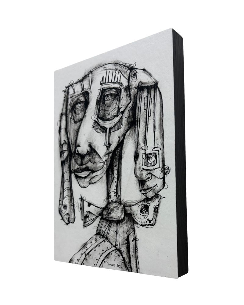 "Trying to Fit In" 5x7 Original