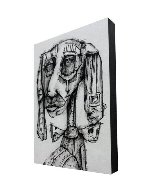 "Trying to Fit In" 5x7 Original