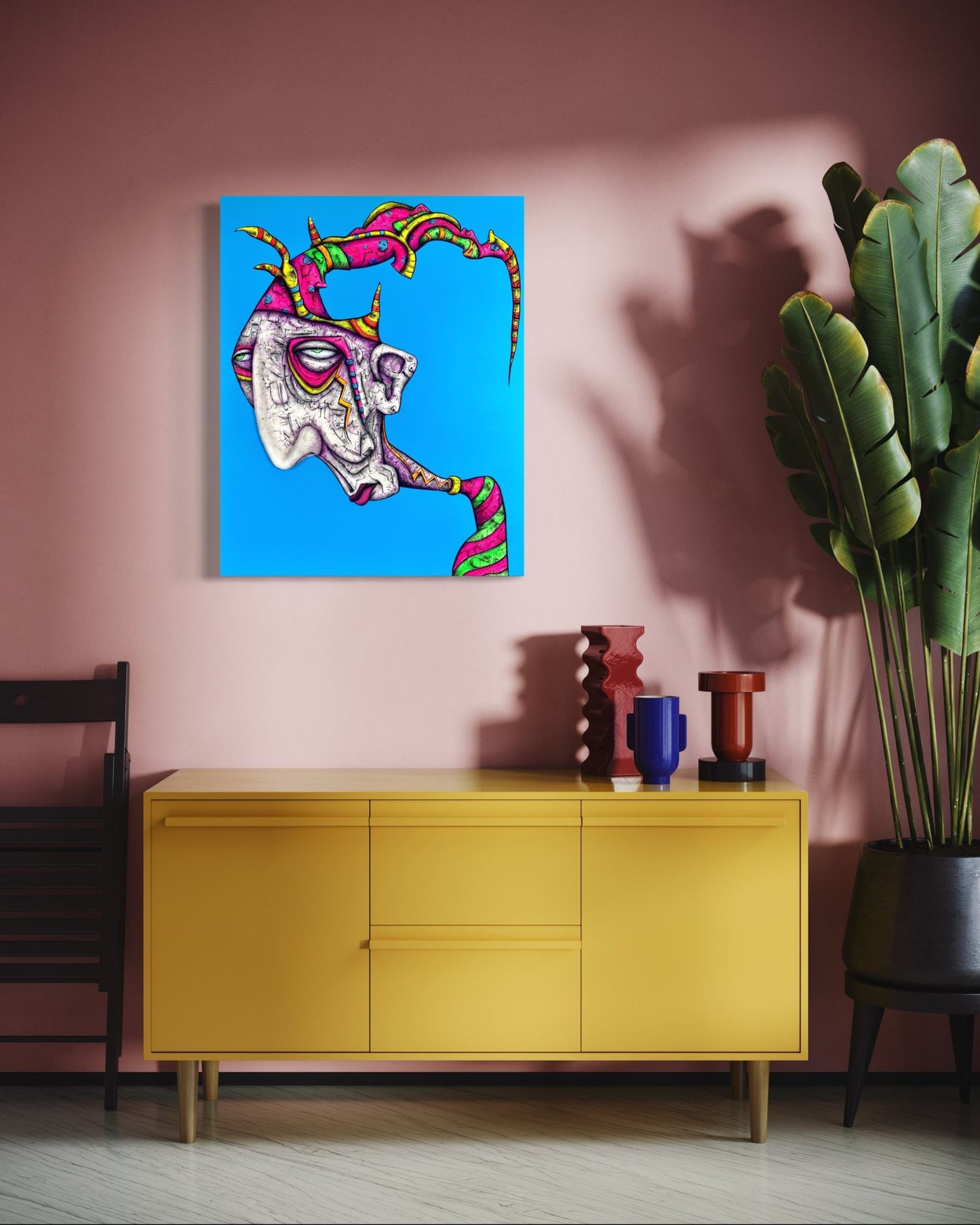 "Medicene Man" 24 in x 30 in On Cradled Wood