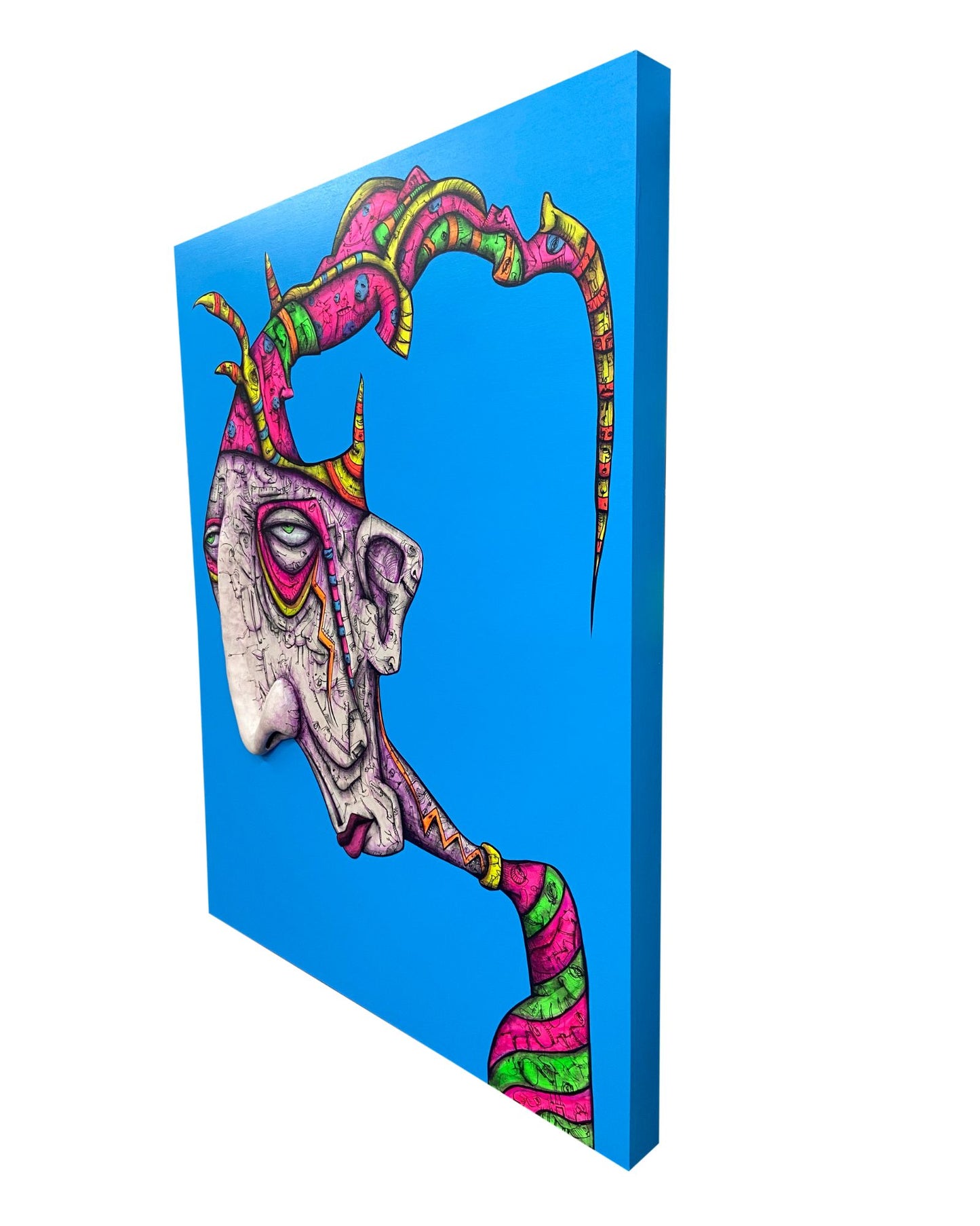 "Medicene Man" 24 in x 30 in On Cradled Wood