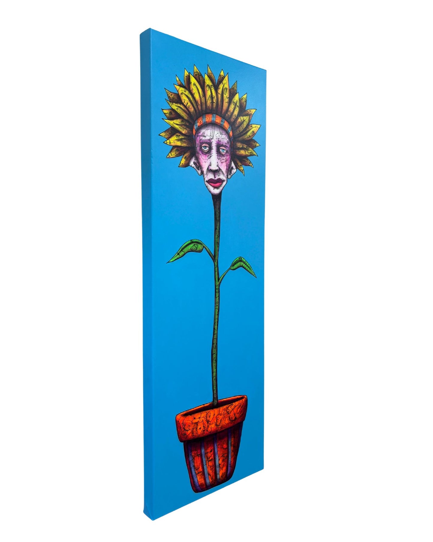 "Reincarnated" 36 in x 12 in on Canvas