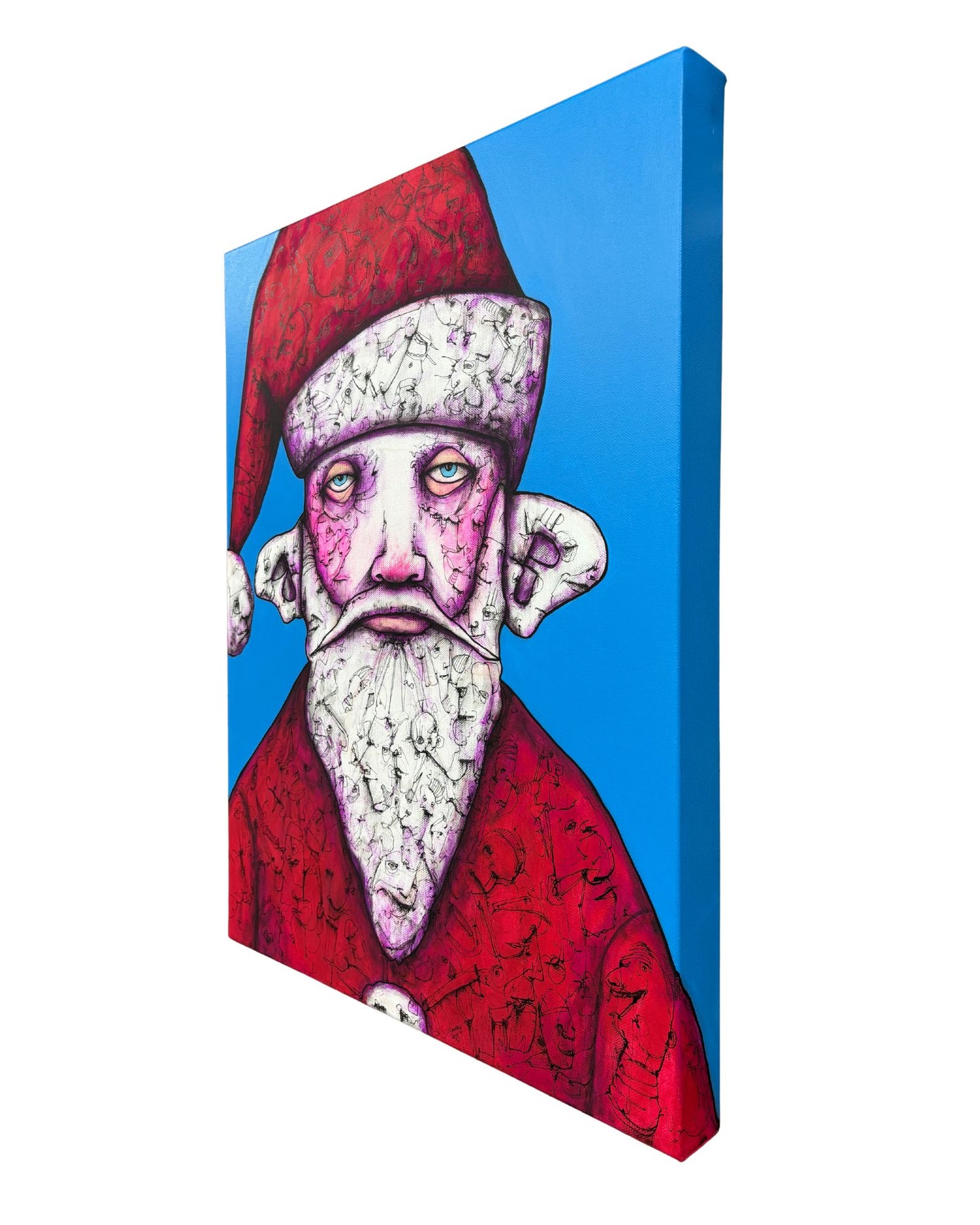 "Santa Shift at Sears" 16 x 20 inch on Canvas